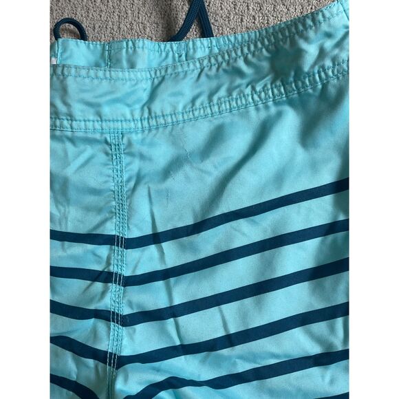 Old Navy Men’s Swim Trunks Blue Striped‎ Board Shorts Size Medium - Picture 3 of 5